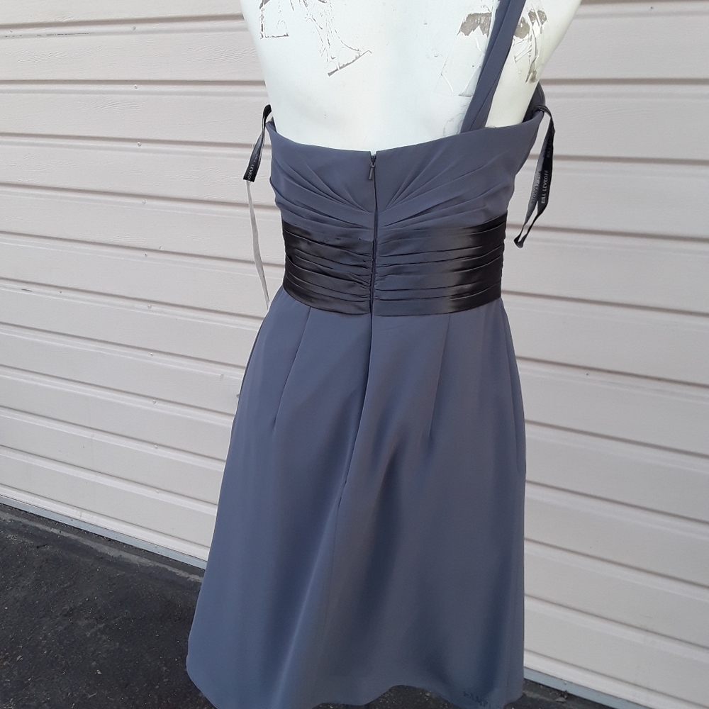 B2 pewter gray prom bridesmaid dress - Picture 3 of 3